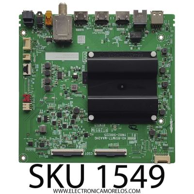 MAIN PARA TV TCL / NUMERO DE PARTE 30800-000315 / 40-R51MT7-MAA2HG / 11602-500225 / 30801-000288 / V8-R51MT05-LF / GTC010700I / PANEL LVU500NDEL HS9W01 / DISPLAY CV500U2-L02 / MODELO 50S446	